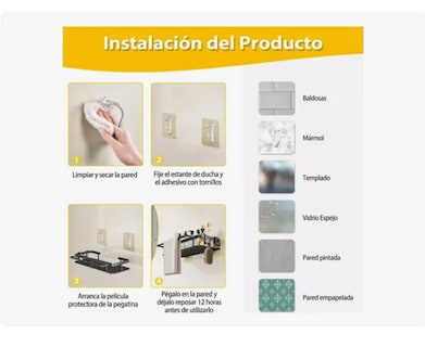 Foto 3 | Foto 3 | Estante De Aluminio Negro Para Baño Y Cocina (juego De 3)