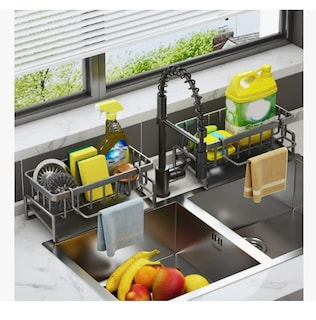 Foto 4 | Foto 4 | Estante Organizador De Fregaderos De Cocina Soporte Esponja