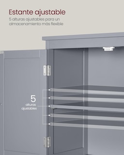 Foto 4 | Foto 4 | Clóset Organizador para Baño Vasagle Gris