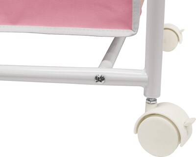 Foto 5 | Foto 5 | Rolling Laundry Sorter Cart Simple Houseware 2 Bolsas Blanco/rosa - Venta Internacional.