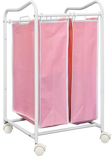 Foto 6 | Foto 6 | Rolling Laundry Sorter Cart Simple Houseware 2 Bolsas Blanco/rosa - Venta Internacional.
