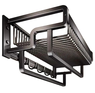 Foto 1 | Foto 1 | Xtellar Estante Organizador De Baño Toallero De Pared Aluminio De 57cm Negro