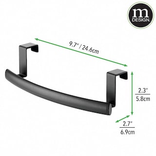 Foto 7 | Foto 7 | Toallero Para Guardar Toallas Mdesign Colección Spira Para Cocina Color Negro - Venta Internacional.