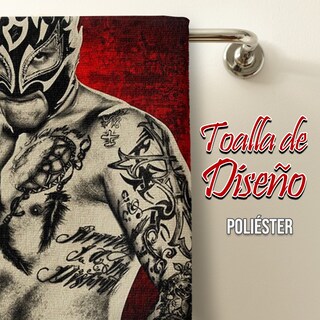 Foto 5 | Foto 5 | Toalla de Baño NubiSuave Diseño Microfibra Poliéster Lucha Libre Fénix