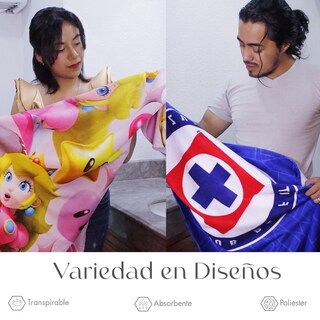 Foto 6 | Foto 6 | Toalla de Baño NubiSuave Super Mario Bros 2 Piezas