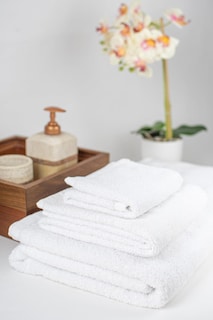 Foto 4 | Foto 4 | Gila Toalla De Baño Extragrande De Algodón Línea Essentials I Paquete De 2 Toallas Blancas para Cuerpo