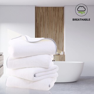 Foto 3 | Foto 3 | Juego De Toallas De Baño Cosy Family De Microfibra, Paquete De 4 (blanco) - Venta Internacional.