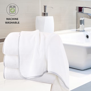 Foto 4 | Foto 4 | Juego De Toallas De Baño Cosy Family De Microfibra, Paquete De 4 (blanco) - Venta Internacional.