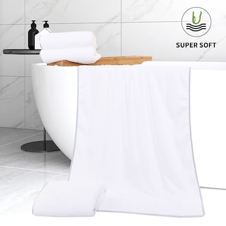 Foto 5 | Foto 5 | Juego De Toallas De Baño Cosy Family De Microfibra, Paquete De 4 (blanco) - Venta Internacional.
