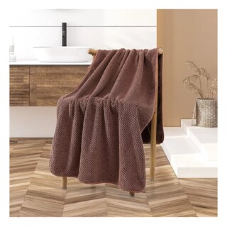 Foto 4 | Foto 4 | Toallas de Baño Completo Grande 70×140 Cm Marrón 2 Piezas