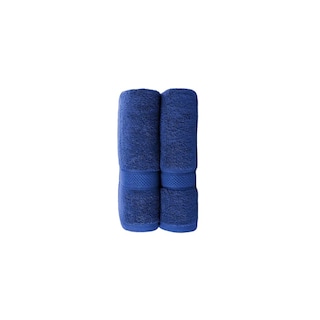 Foto 5 | Foto 5 | Juego De 2 Toallas De Baño Bluelander 140 X 70 Cm de Algodón Azul Oscuro