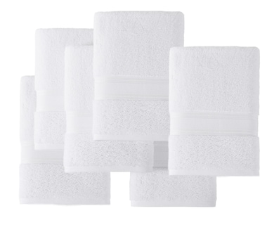 Foto 3 | Foto 3 | Juego De Toallas Bath Lane Linen, Color Blanco, 100% Algodón, 6 Piezas - Venta Internacional.
