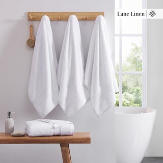 Foto 3 | Foto 3 | Juego De Toallas De Baño Lane Linen, Lujosas, Blancas, 100% Algodón, 4 Unidades - Venta Internacional.