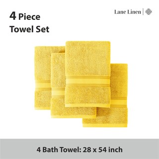 Foto 4 | Foto 4 | Juego De Toallas De Baño Lane Linen Luxury, 100% Algodón, Paquete De 4 Unidades, 70 X 140 Cm - Venta Internacional.