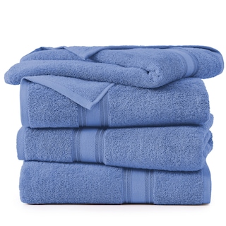 Foto 2 | Foto 2 | Juego De Toallas De Baño Lane Linen Luxury Cerúlean Blue 100% Algodón - Venta Internacional.