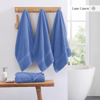 Foto 3 | Foto 3 | Juego De Toallas De Baño Lane Linen Luxury Cerúlean Blue 100% Algodón - Venta Internacional.