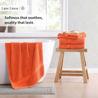 Foto 5 | Foto 5 | Toallas De Baño Lane Linen Extra Grandes Zero Twist, 100% Algodón, 4 Unidades - Venta Internacional.
