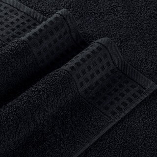 Foto 2 | Foto 2 | Juego De Toallas De Baño Glamburg, 100% Algodón, 70 X 140 Cm, 2 Unidades, Color Negro - Venta Internacional.