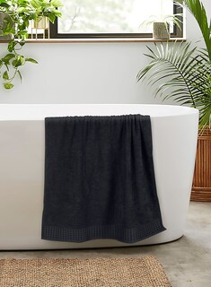 Foto 5 | Foto 5 | Juego De Toallas De Baño Glamburg, 100% Algodón, 70 X 140 Cm, 2 Unidades, Color Negro - Venta Internacional.
