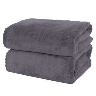 Foto 1 | Foto 1 | Juego De Toallas De Baño Moonqueen De Microfibra De Secado Rápido, Paquete De 2, Color Gris - Venta Internacional.
