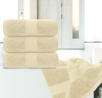 Foto 6 | Foto 6 | Juego De Toallas De Baño, Color Blanco, Clásico, Lujoso, 700 G/m², Algodón, 4 Unidades - Venta Internacional.