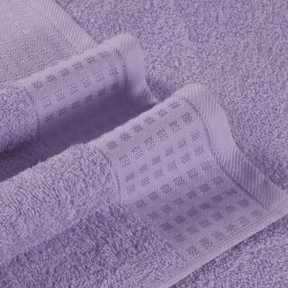 Foto 2 | Foto 2 | Juego De Toallas Glamburg, 100% Algodón, Ultrasuaves, 6 Unidades, Color Morado - Venta Internacional.