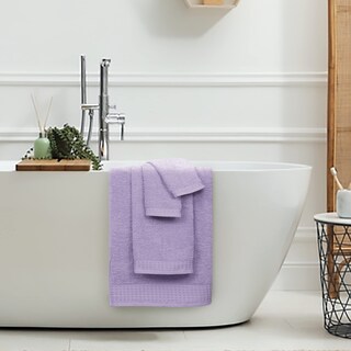 Foto 4 | Foto 4 | Juego De Toallas Glamburg, 100% Algodón, Ultrasuaves, 6 Unidades, Color Morado - Venta Internacional.