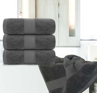 Foto 6 | Foto 6 | Toallas De Baño Blancas Clásicas De Lujo, 100% Algodón, 700 G/m², Juego De 4 - Venta Internacional.
