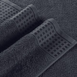 Foto 2 | Foto 2 | Juego De Toallas De Baño Glamburg, 100% Algodón, 70 X 140 Cm, 2 Unidades, Color Carbón - Venta Internacional.