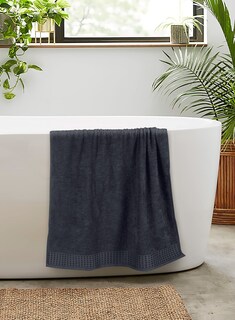 Foto 5 | Foto 5 | Juego De Toallas De Baño Glamburg, 100% Algodón, 70 X 140 Cm, 2 Unidades, Color Carbón - Venta Internacional.