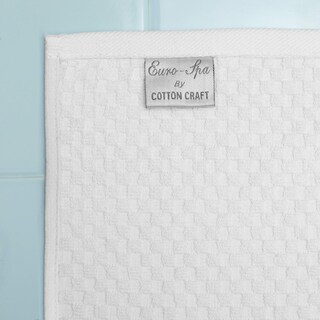 Foto 2 | Foto 2 | Toallas De Baño Cotton Craft Euro Spa Luxury Waffle Weave X2 - Venta Internacional.