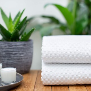 Foto 4 | Foto 4 | Toallas De Baño Cotton Craft Euro Spa Luxury Waffle Weave X2 - Venta Internacional.