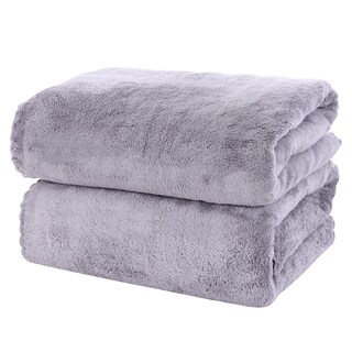 Foto 1 | Foto 1 | Juego De Toallas De Baño Moonqueen De Microfibra De Secado Rápido, Paquete De 2, Color Gris - Venta Internacional.