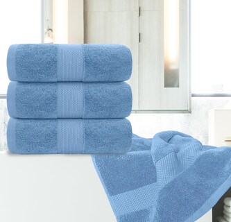 Foto 6 | Foto 6 | Juego De Toallas De Baño, Color Blanco, Clásico, Lujoso, 700 G/m², Algodón, 4 Unidades - Venta Internacional.