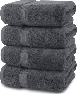 Foto 1 | Foto 1 | Juego De Toallas De Baño Utopia Towels, Paquete De 4, 100% Algodón, 600 G/m² (gris) - Venta Internacional.