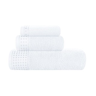 Foto 1 | Foto 1 | Juego De Toallas Glamburg De Algodón Ultrasuave, Lavado A Mano, Blanco - Venta Internacional.