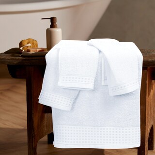 Foto 3 | Foto 3 | Juego De Toallas Glamburg De Algodón Ultrasuave, Lavado A Mano, Blanco - Venta Internacional.