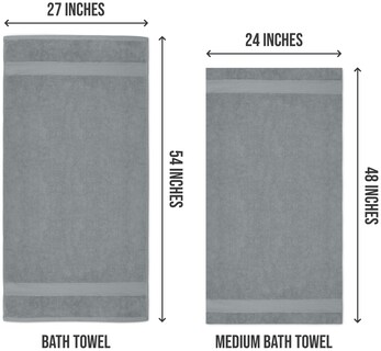 Foto 2 | Foto 2 | Juego De Toallas De Baño Utopia Towels, Paquete De 6, 100% Algodón Hilado En Anillos - Venta Internacional.