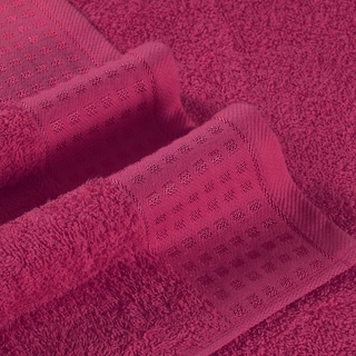 Foto 2 | Foto 2 | Juego De Toallas Glamburg, 100% Algodón, Ultrasuaves, Paquete De 6, Color Rosa Intenso - Venta Internacional.