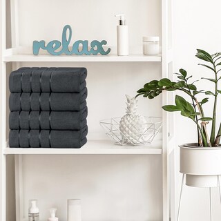 Foto 5 | Foto 5 | Juego De Toallas De Baño Utopia Towels Premium, Viscosa, 600 G/m², Paquete De 4 - Venta Internacional.