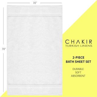 Foto 6 | Foto 6 | Toallas De Baño Chakir Turkish Linens 100% Algodón Blanco (90 X 180 Cm) - Venta Internacional.