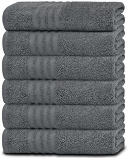 Foto 1 | Foto 1 | Toalla Blanca Clásica Wealuxe Gris, Paquete De 6 Unidades, 100% Algodón, 60 X 130 Cm - Venta Internacional.