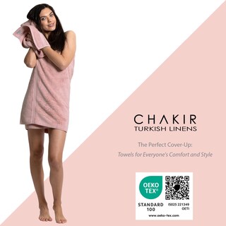 Foto 3 | Foto 3 | Toallas De Baño Chakir Turkish Linens 100% Algodón Rosa (90 X 180 Cm) - Venta Internacional.