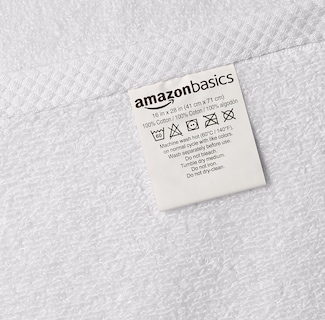 Foto 4 | Foto 4 | Juego De Toallas De Baño Amazon Basics, 100% Algodón, Suave Y De Secado Rápido, 8 Piezas - Venta Internacional.