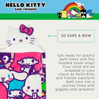 Foto 4 | Foto 4 | Toalla Con Capucha Franco Hello Kitty & Friends Kids 60x120 Cm - Venta Internacional.