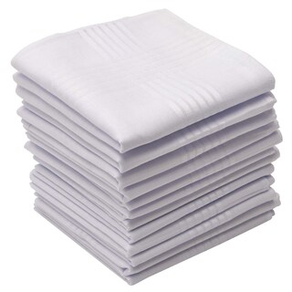 Foto 1 | Foto 1 | Paquete De 12 Pañuelos Perry Ellis, 100% Algodón, Color Blanco, 16 X 16 Cm - Venta Internacional.