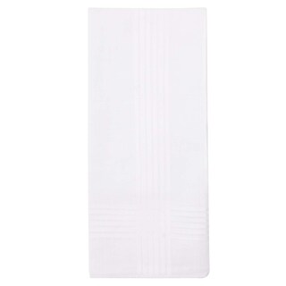 Foto 3 | Foto 3 | Paquete De 12 Pañuelos Perry Ellis, 100% Algodón, Color Blanco, 16 X 16 Cm - Venta Internacional.