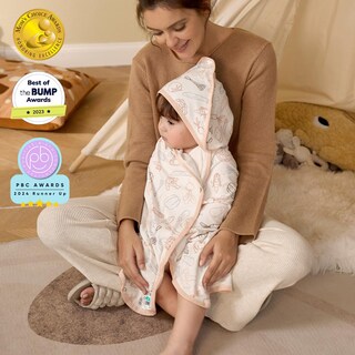 Foto 5 | Foto 5 | Toalla Para Bebé Momcozy Best Wishes Con Capucha, Suave Y Absorbente - Venta Internacional.