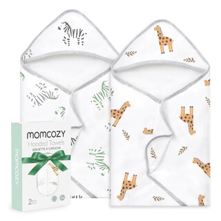Foto 1 | Foto 1 | Toalla Para Bebé Momcozy Best Wishes Con Capucha, Suave Y Absorbente - Venta Internacional.