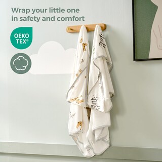 Foto 3 | Foto 3 | Toalla Para Bebé Momcozy Best Wishes Con Capucha, Suave Y Absorbente - Venta Internacional.